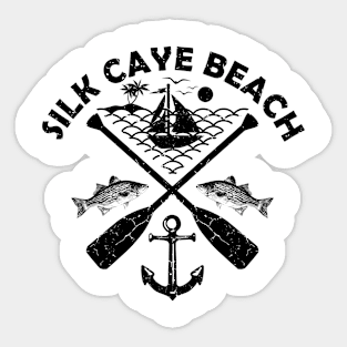 Silk Caye Beach, Belize, Boat Paddle Sticker